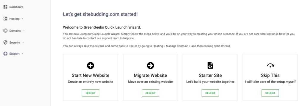 Start a Blog with wordpress