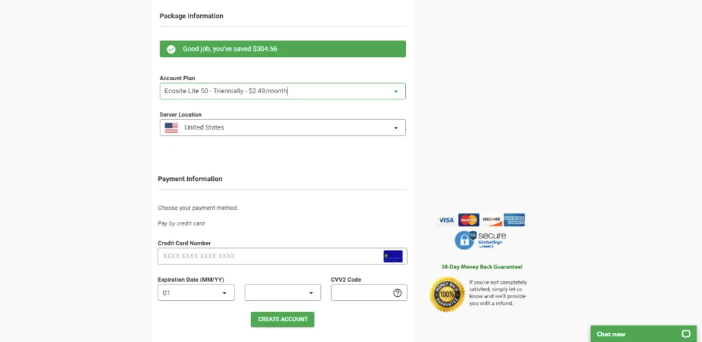 Order Form GreenGeeks®