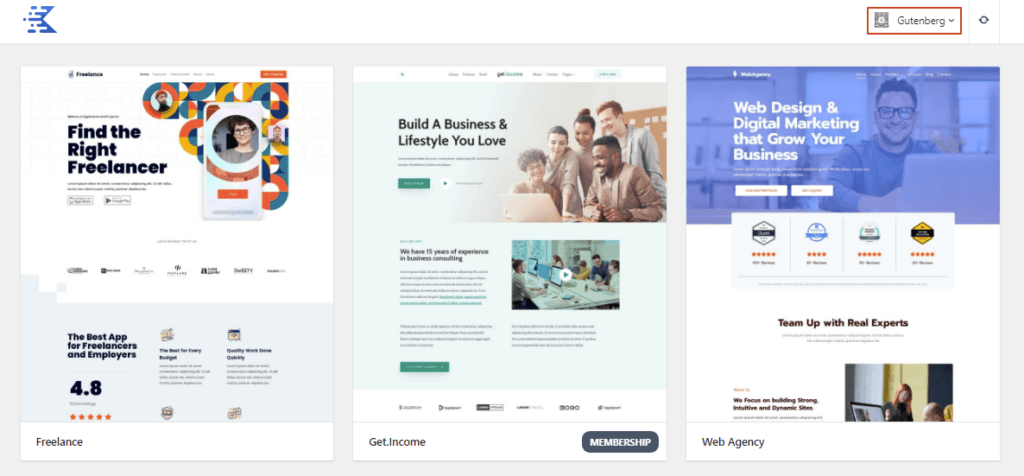 Starter Templates by Kadence