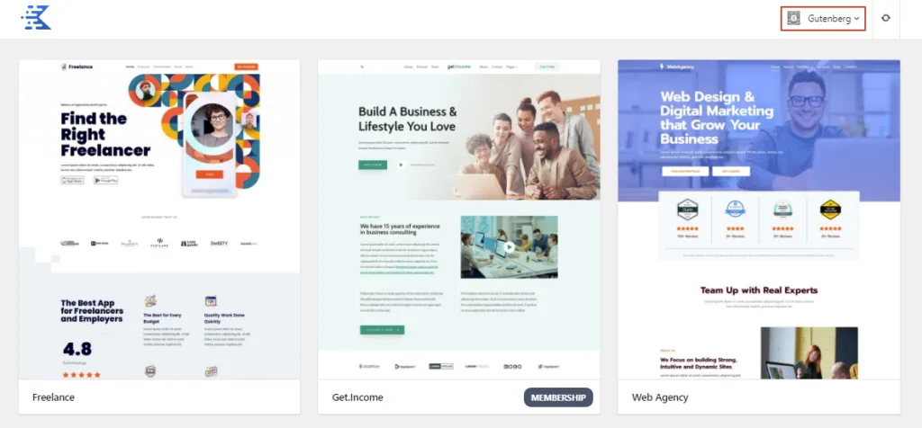 Starter Templates by Kadence