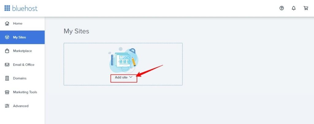 Bluehost Portal mysites