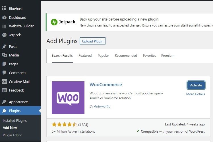 WordPress woocommerce