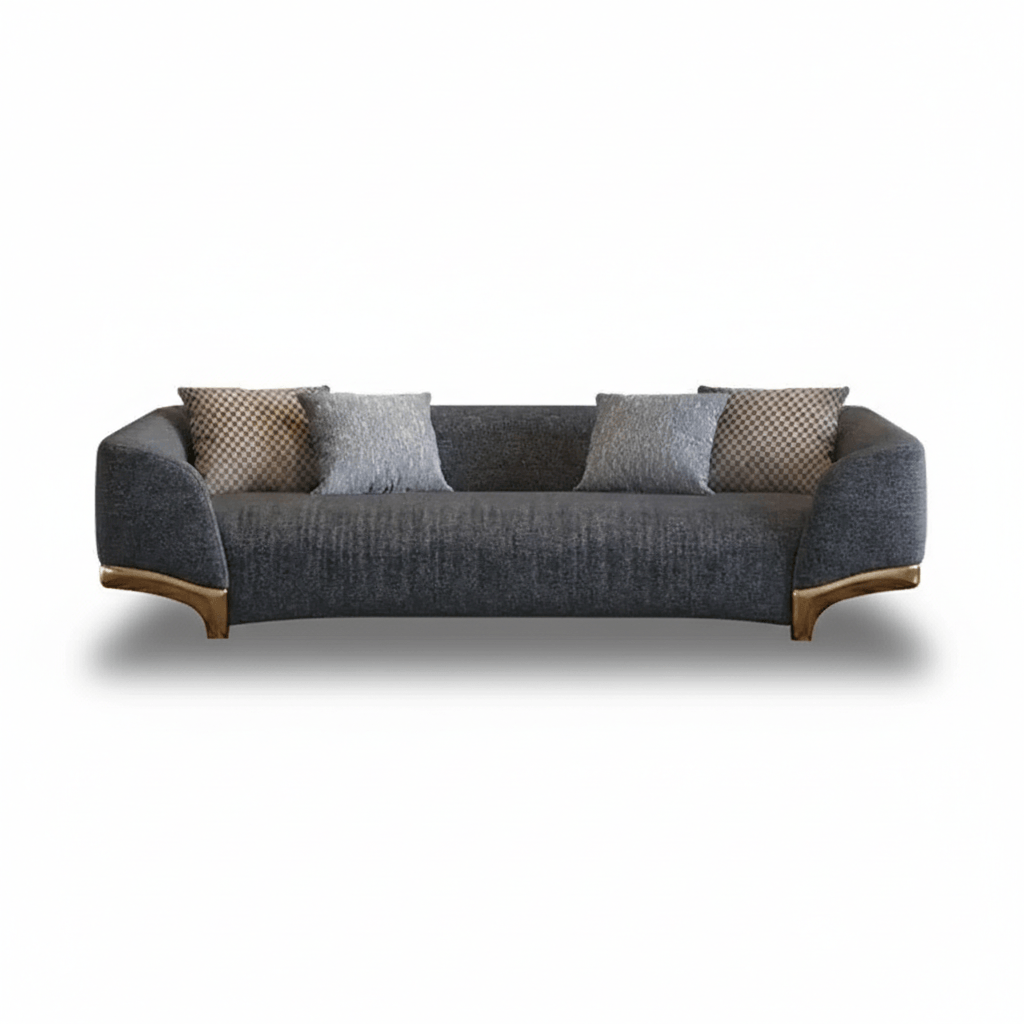 Cotton & Linen Upholstered Sofa