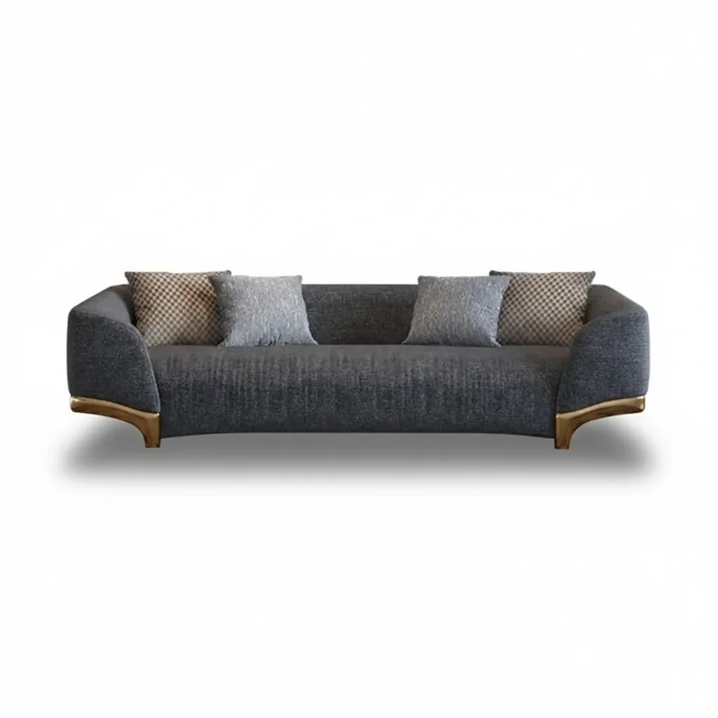 Cotton & Linen Upholstered Sofa
